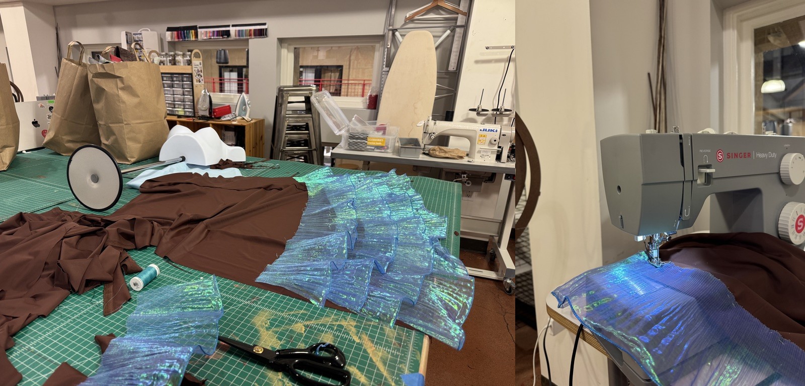 sewing ruffles